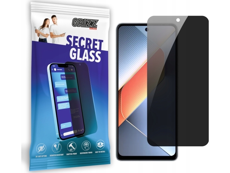 Grizzglass Secretglass Privatlivsglas Til Tecno Pova 6 Neo