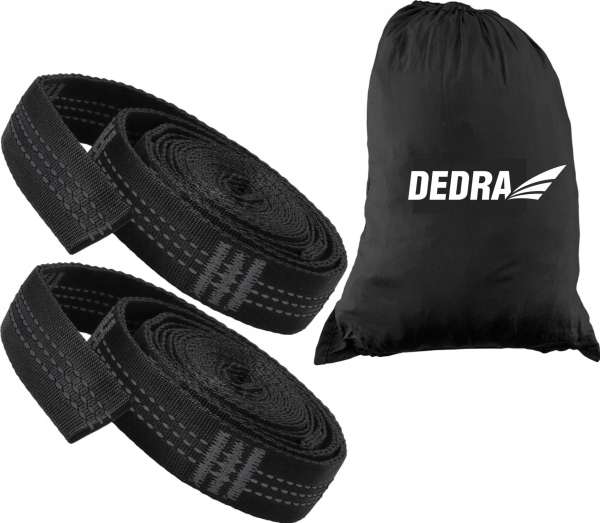 Dedra riippumattohihnat 3m, 1+10 silmukkaa, 2kpl, pussi