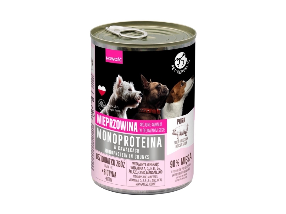 Pet Republic Pet Republic Monoproteinowa Karma Dla Psa Wieprz 400g
