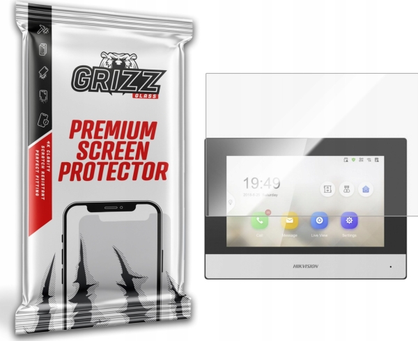 Grizzglass Ceramicfilm Til Hikvision Videodøråbningssystem Ikit-D4-Pl302 7"