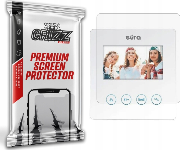 Grizzglass Mat Skærmbeskyttelse Paperscreen Til Video-Dørtelefon Eura Atira Vdp-52A3