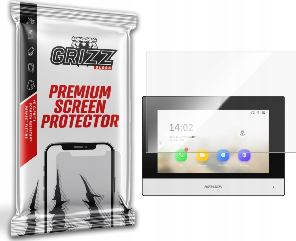 Grizzglass Ceramicfilm Til Hikvision Ip Videointercom Ds-Kh8350-Wte1/Eu 7"