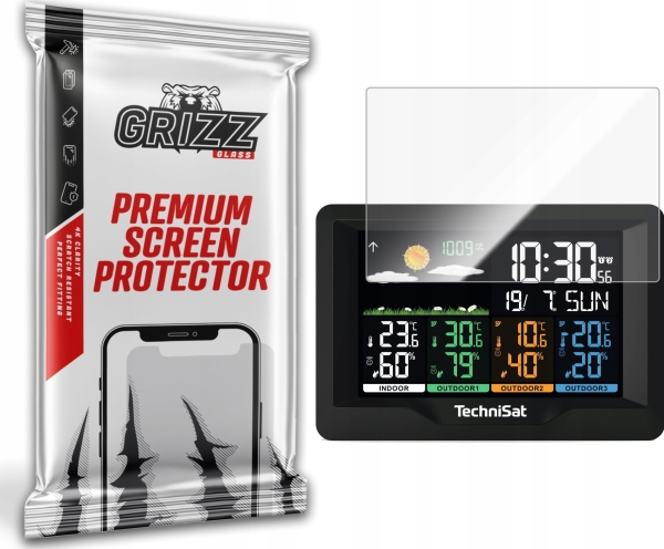 Grizzglass Ceramicfilm Keramikfolie Für Wetterstation Technisat Imeteo X4