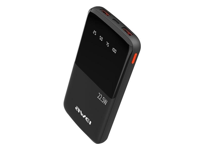 Externe Batterie Power Bank Awei P10k 22.5W 10000Mah Schwarz