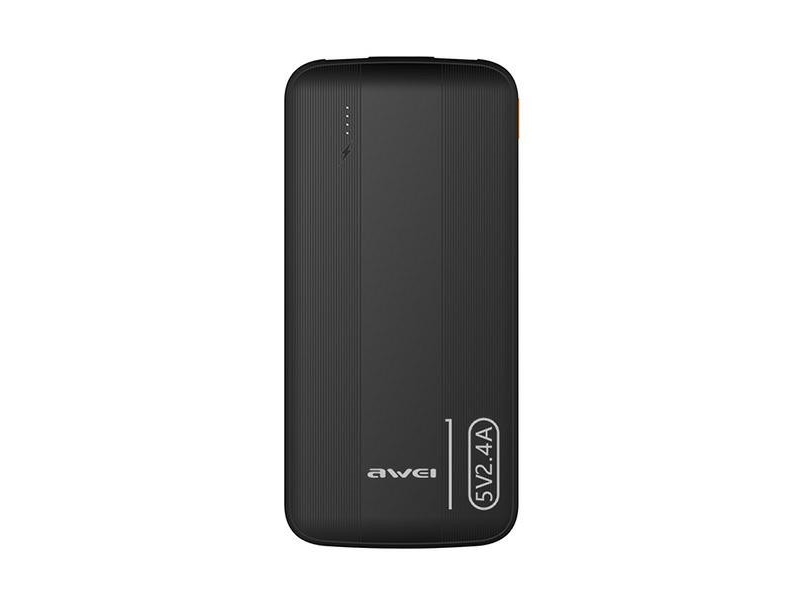 Išorinė Baterija Power Bank Awei P20k 5V/2.4A 10000Mah Juoda