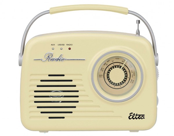 Eltra Radio Luiza Retro Sp-11 Mp3 Usb Sd Vanille