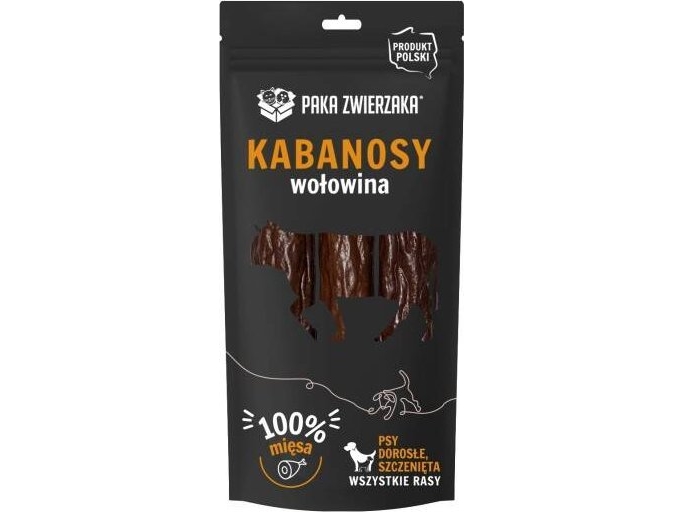 Paka Zwierzaka Paka Zwierzaka- Kabanosy Rindfleisch 3 Stück (80G)