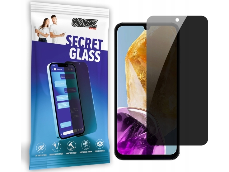 Grizzglass Privacy Glass Grizzglass Secretglass Til Samsung Galaxy M15
