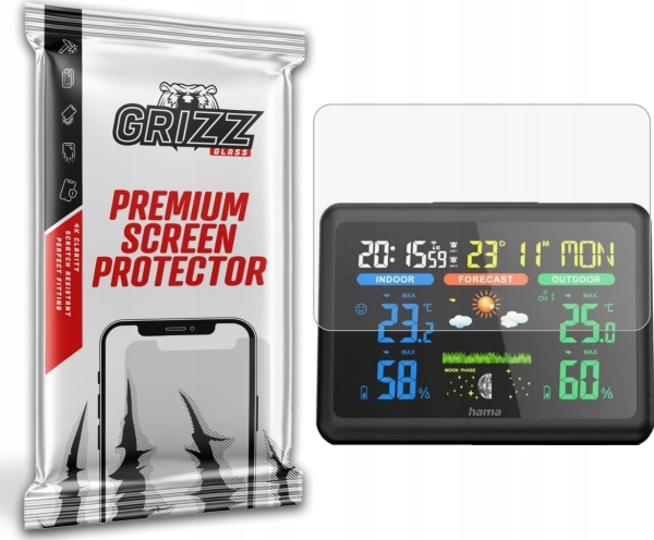 Grizzglass Vejrstation Folie Mat Paperscreen Til Hama Vejrstation Color (185861)