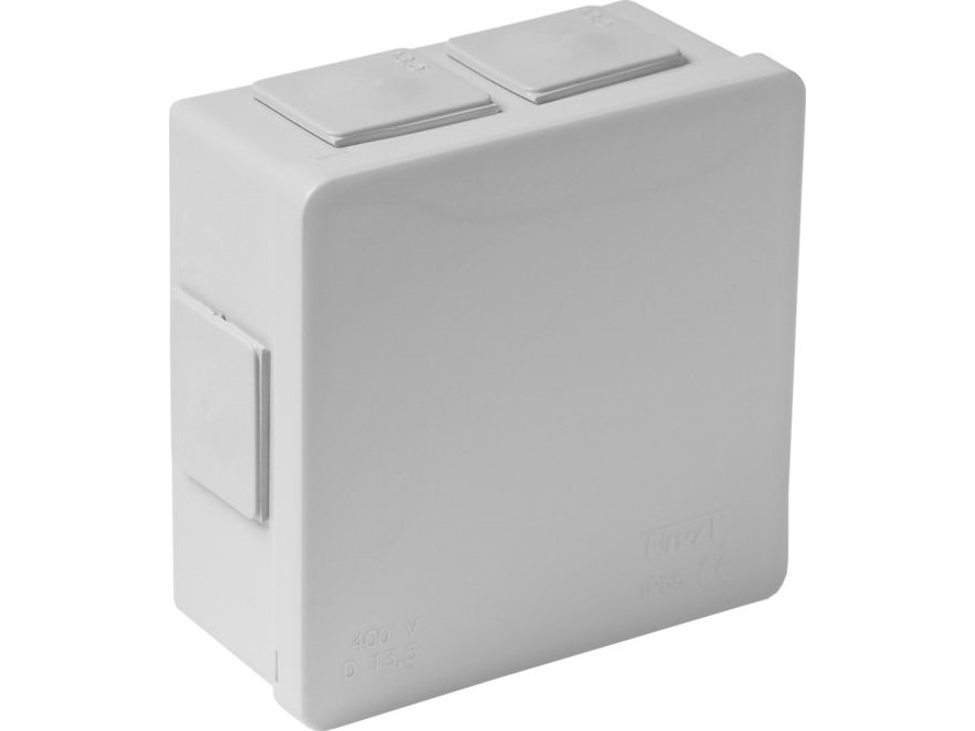Viplast 002-03 Unterputzdose Ohne Klemmen, Ip55, 86X86x40, 6-Fach Innen/Außen, Mit Kabelverschraubungen 7793