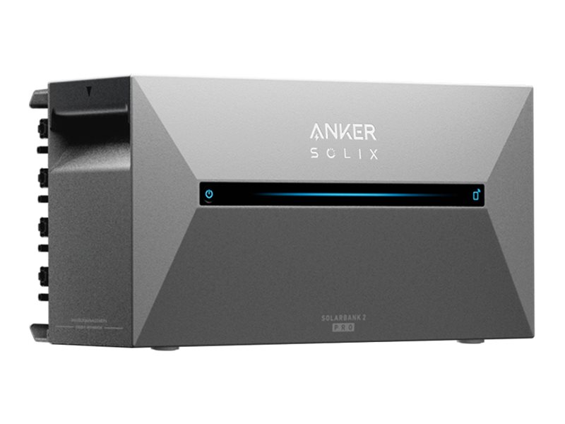 Anker Solix Solarbank 2 E1600 Pro - Solarbetriebene Systembatterie - 2400 Watt - Lithium-Eisenphosphat - 1600 Wh - Wi-Fi, Bluetooth - Ausgangsanschlü