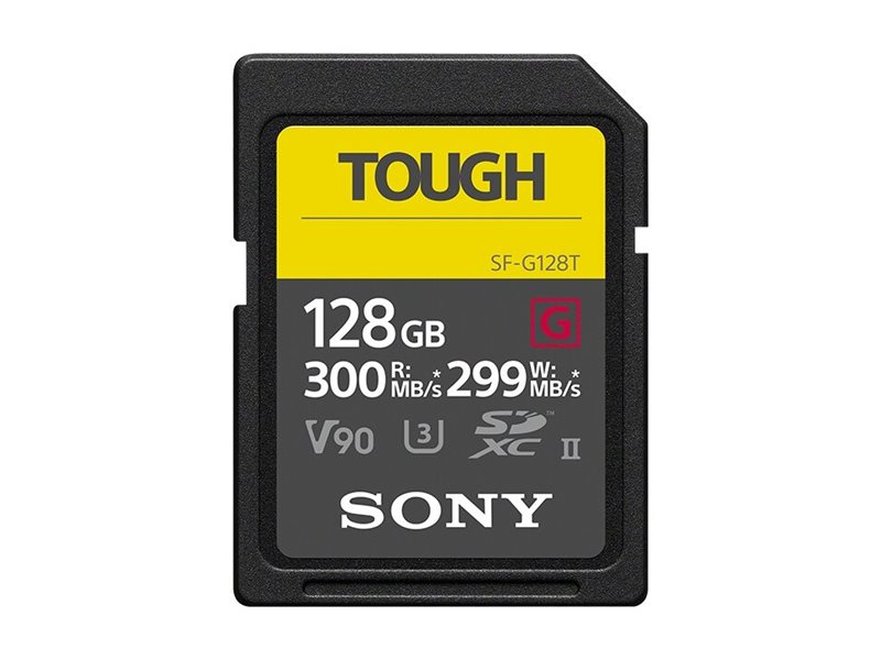 Sony Sf-G Series Tough Sf-G128t - Flashhukommelseskort - 128 Gb - Video Class V90 / Uhs-Ii U3 / Class10 - Sdxc Uhs-Ii