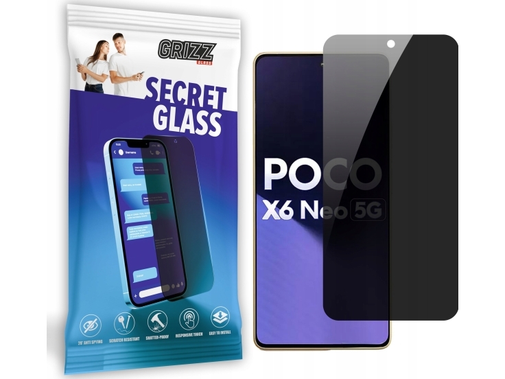 Grizzglass Privacy Glass Grizzglass Secretglass Til Xiaomi Poco X6 Neo