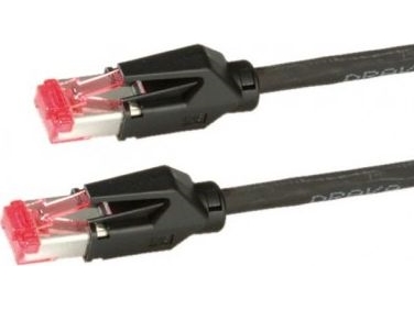 Draka S/Ftp Cat.6 H Patchkabel Sort 0,5 M