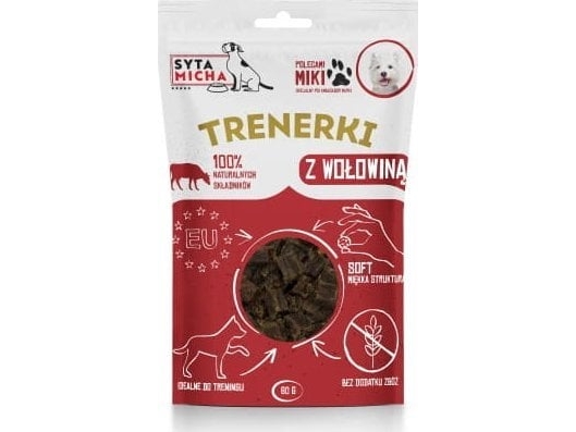 Syta Micha Trenerki Z Wołowiną – Przysmak Dla Psa - 80G
