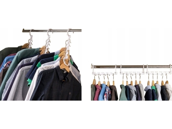 InnovaGoods garderobsorganisatör för 40 galgar (5x) | N - A | GameStuff