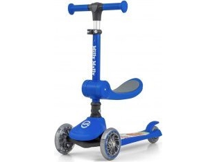 Scooter Fuzzy Blue Milly Mally Kinder Dreirad-Roller