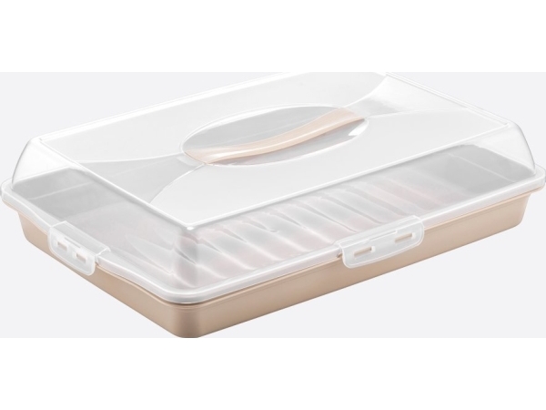 TRITON Rektangulär tårtbehållare DUNYA44,5x30x9,5cm | Köksutrustning - Förvaring - Glasburkar | GameStuff