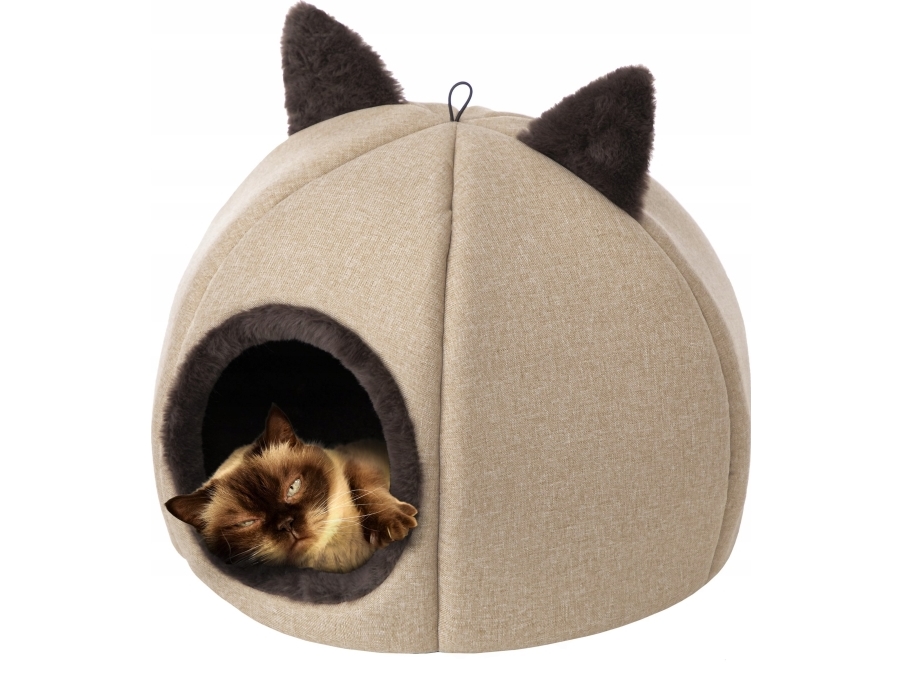 DOGGY R1 KITTY HEAD BEŻOWY | Sällskapsdjur - Katt - Kattens sovplads | GameStuff