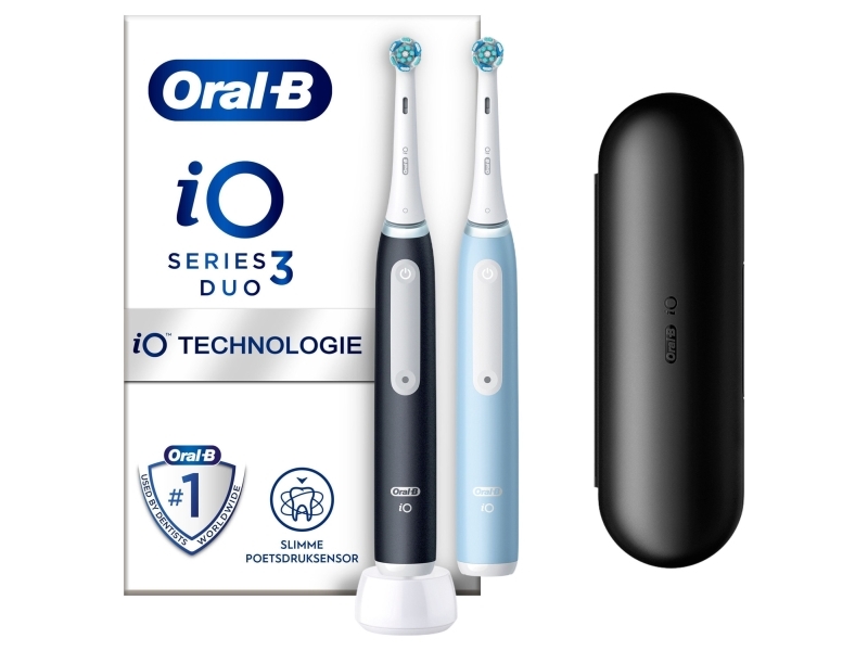 Oral-B Io Series 3 Duo Elektrisk Tandbørste Sort Blå