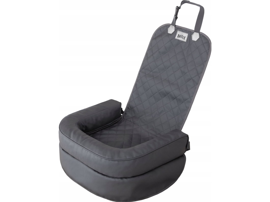 DOGGY TRANSPORTER FRONT grafit skai