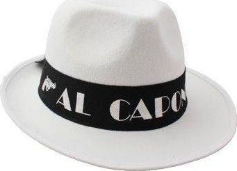 Godan Al Capone Gangster Hut - Weiß - 1 Universal