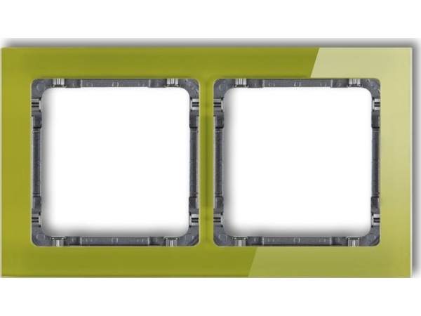 Karlik DECO dubbel ram - glas-effekt (grön ram, vit botten) grön 2-0-DRS-2 | Skola & Hobby - Konstmaterial - Dukar | GameStuff