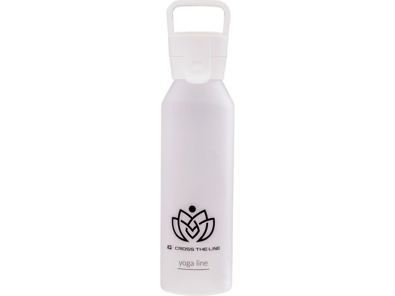 Iq Trinkflasche Yoga Bottle 500 Ml Weiß - Dicht Schraubverschluss Mit Griff 500 Ml