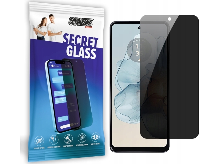 Grizzglass Secretglass Privacy Glass Til Motorola Moto G24 Power