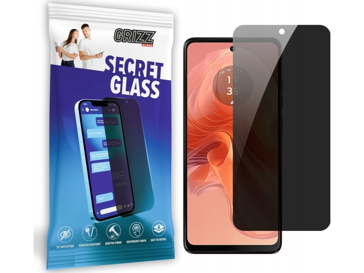 Grizzglass Secretglass Privacy Glass Til Motorola Moto G04