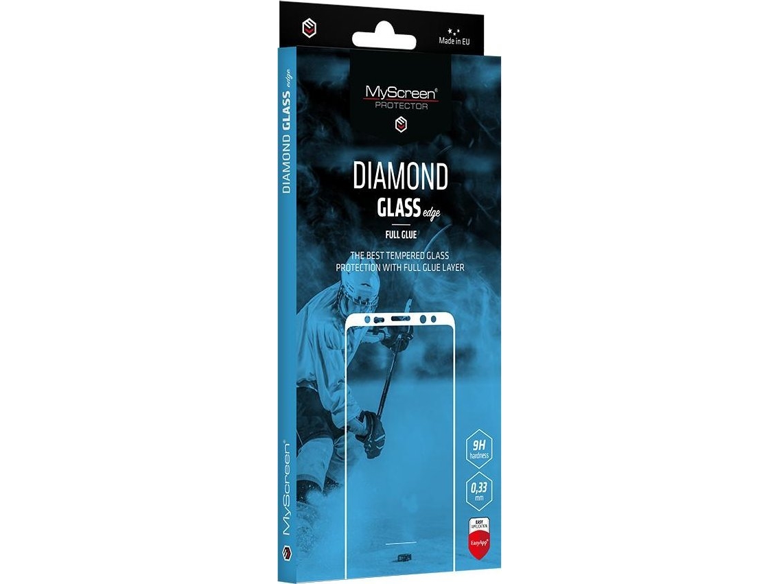 Myscreen Protector Myscreen Protector - Diamond Glass Edge Full Glue Härdat Glas Med Självhäftande Yta (Svart Ram) För Zte Blade A54