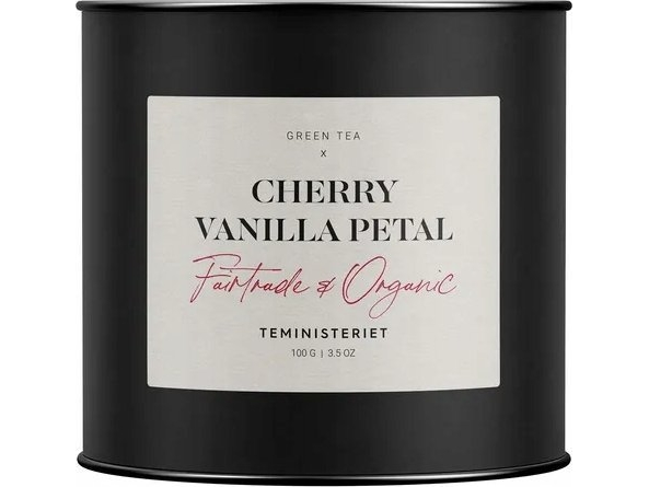 Teministeriet - Fairtrade Collection Kirsch-Vanille-Blütenblatt Loser Blatt-Tee 100G