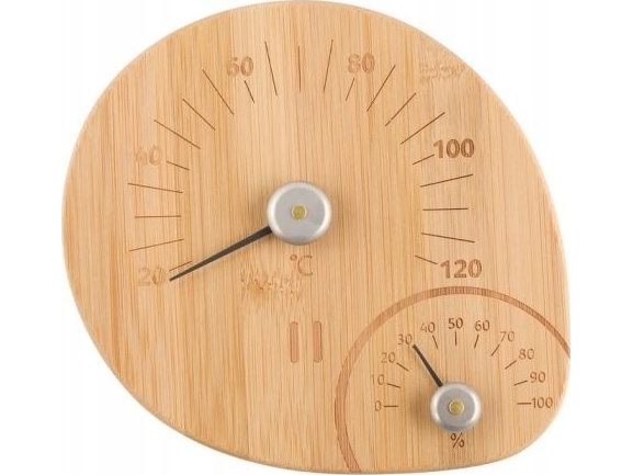 Rent0 Sauna Termometer Hygrometer Bambo