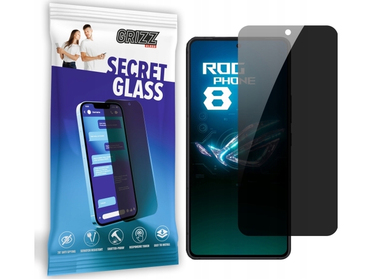Grizzglass Secretglass Privacy Glass Til Asus Rog Phone 8