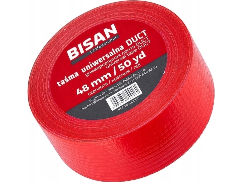 Bisan Tasma Universel Duct 48Mm/25Mb Rød [36]