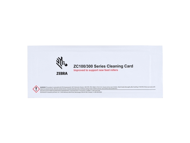 Zebra 105999-311, Puhdistuspakkaus, Valkoinen, ZC100, ZC300