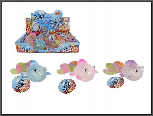 Hipo Fish glitter squeeze 6 cm 12/æske 621722 04826