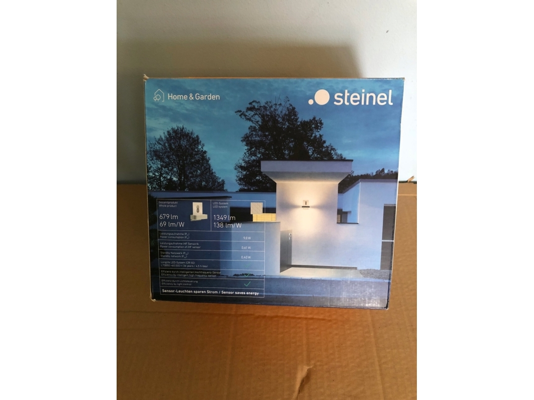 Steinel Wandleuchte Außen Mit Bewegungs- Und Dämmerungssensor, Led L 820 S Si