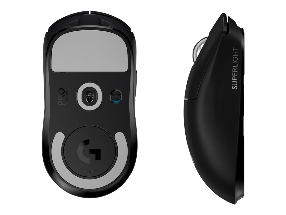 PRO X SUPERLIGHT Wireless Gaming Mouse - Mus - optisk - 5 knapper - trådløs - 2.4 GHz - USB  LIGHTSPEED-mottaker - svart