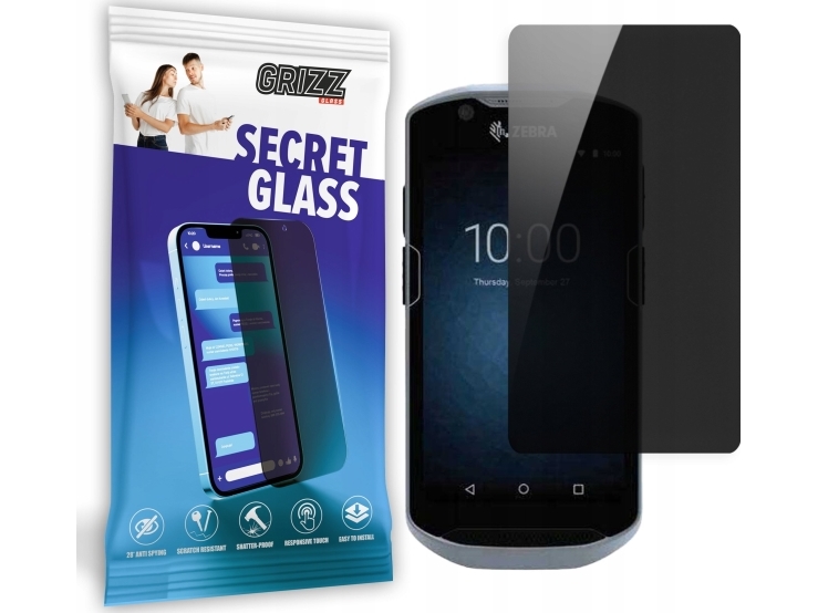 Grizzglass Secretglass Privatlivsskærm Til Zebra Tc520k