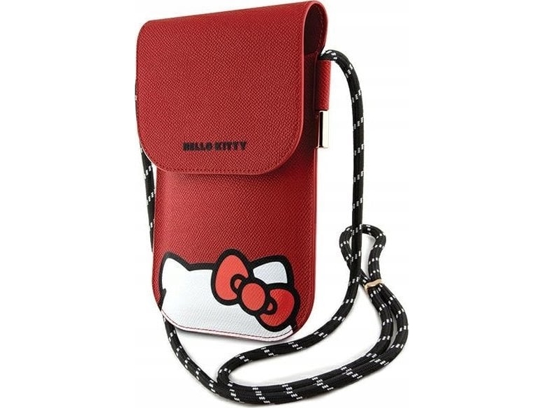 Hello Kitty läderfodral väska gömmer Kitty-snöre (HKOWBPSCKER) röd | Baby & barn - Textil och kläder - Väskor | GameStuff