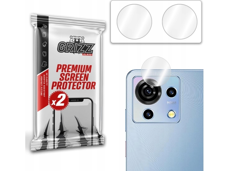 Grizzglass Hybridglass Kameraschutz Für Zte Blade V50 Vita