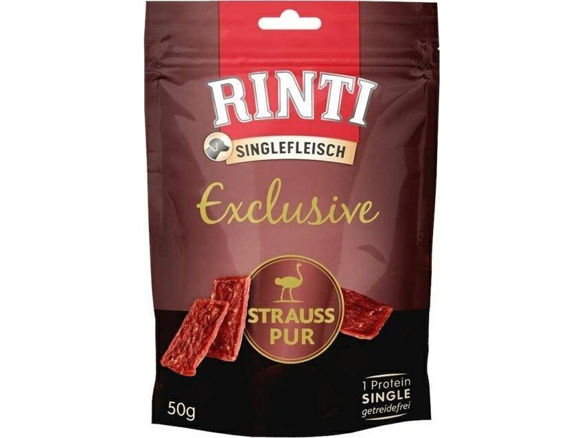 Rinti Rinti Monoprotein Straußenhund Leckerli 50G