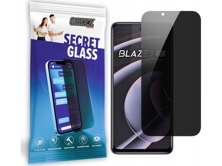 Grizzglass Secretglass Privatlivsskærm Til Lava Blaze 2 5G