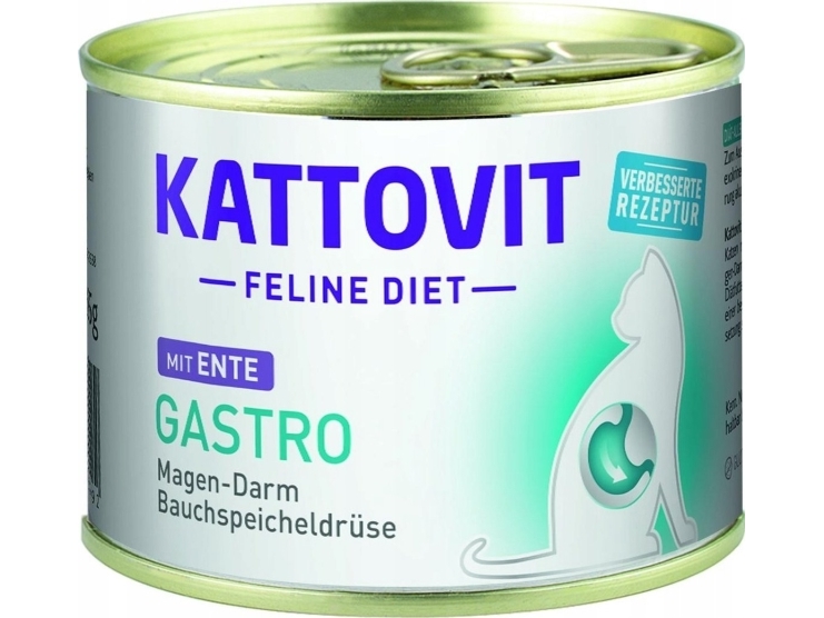 Kattovit Kattovit Gastro Ente Nassfutter Für Katzen Dose 185 G