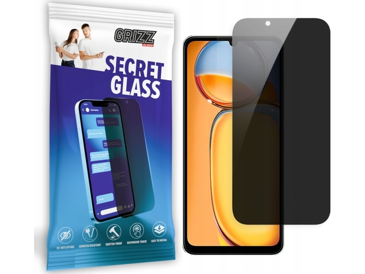 Grizzglass Secretglass Privacy Glass Til Xiaomi Redmi 13C