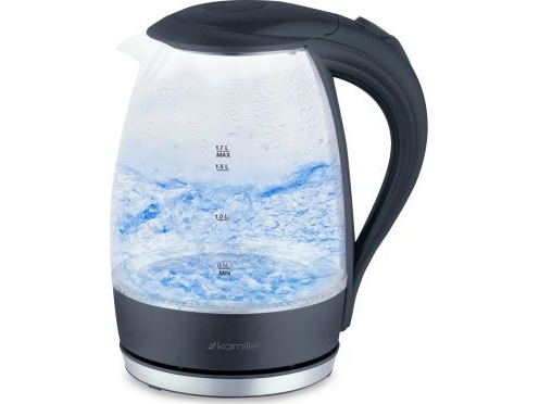 Kamille Km-1700B Wasserkocher, Schwarz