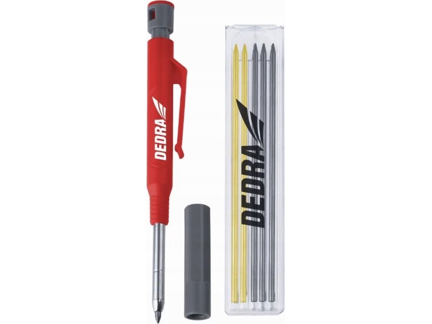 Dedra Olówek Automatisk Med Stylus 1+5 Stk, 3X Sort, 2X Gul