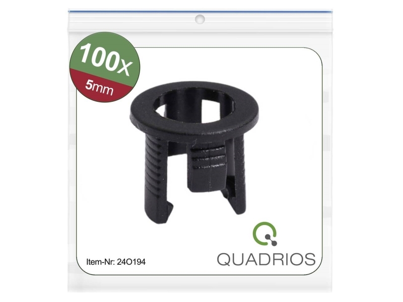 Quadrios 24O194 24O194 Led-Fassung Kunststoff Passend Für Led 5 Mm
