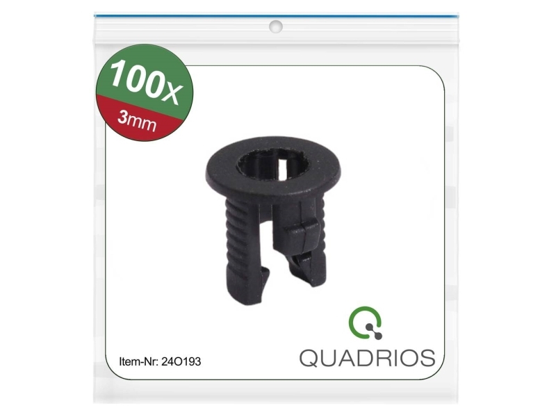 Quadrios 24O193 24O193 Led-Fassung Kunststoff Passend Für Led 3 Mm